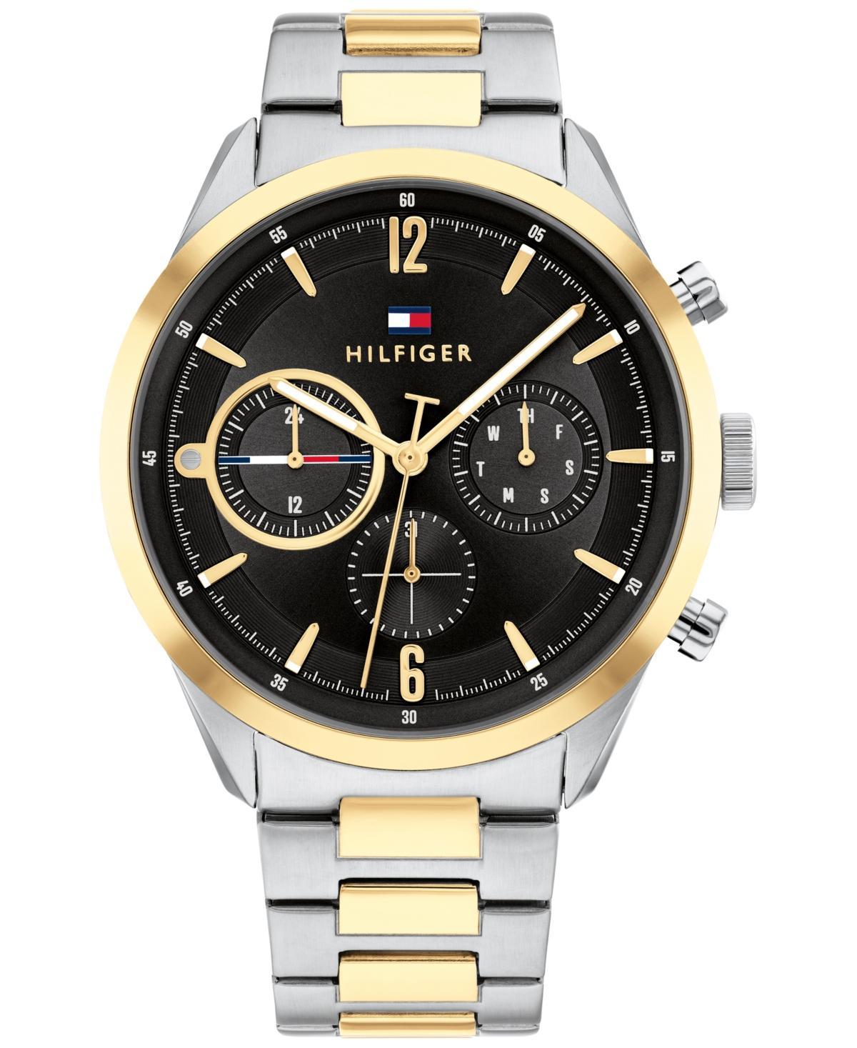 Tommy Hilfiger Mens Two-Tone Stainless Steel Bracelet Watch 44mm Product Image