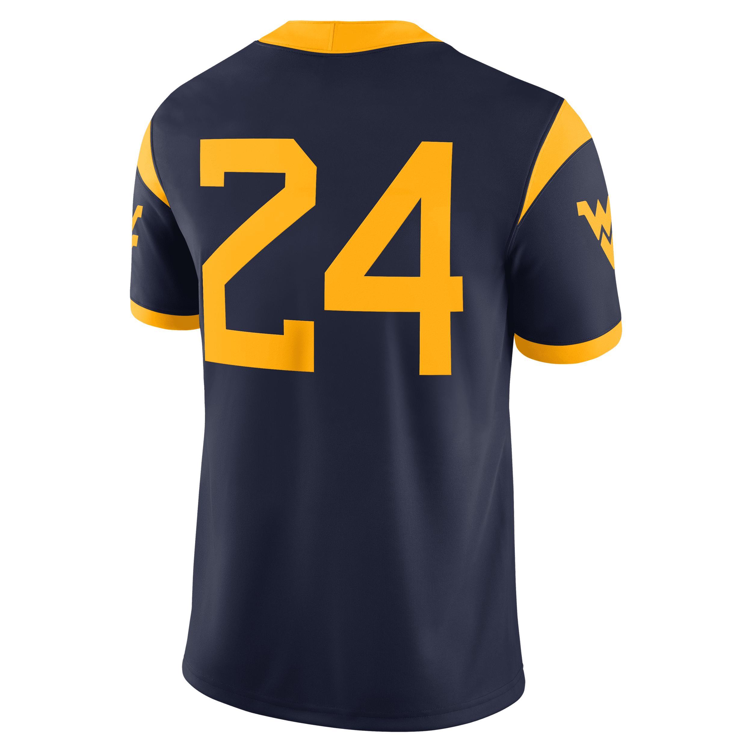 West Virginia Mountaineers Men's Nike Dri-FIT College Game Jersey Product Image