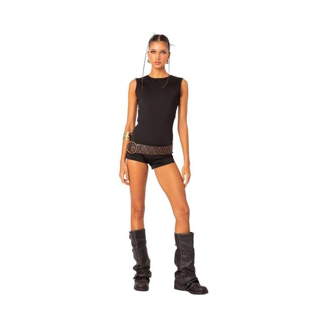 Edikted Womens Brynley Open Back Romper Product Image