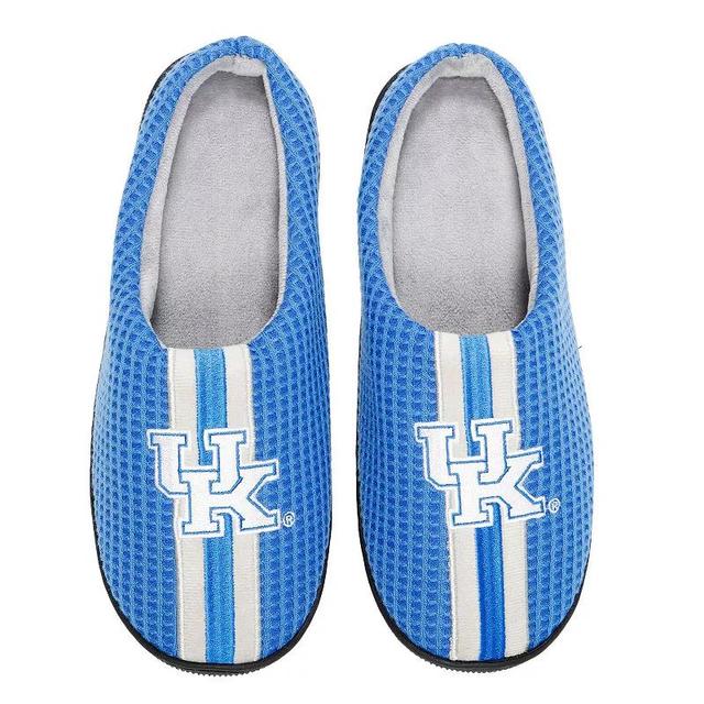 Mens FOCO Royal Kentucky Wildcats Team Stripe Memory Foam Slide Slippers Product Image