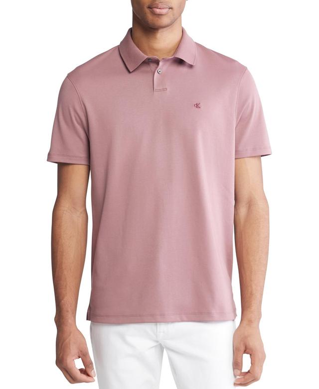 Calvin Klein Mens Short Sleeve Supima Cotton Polo Shirt Product Image