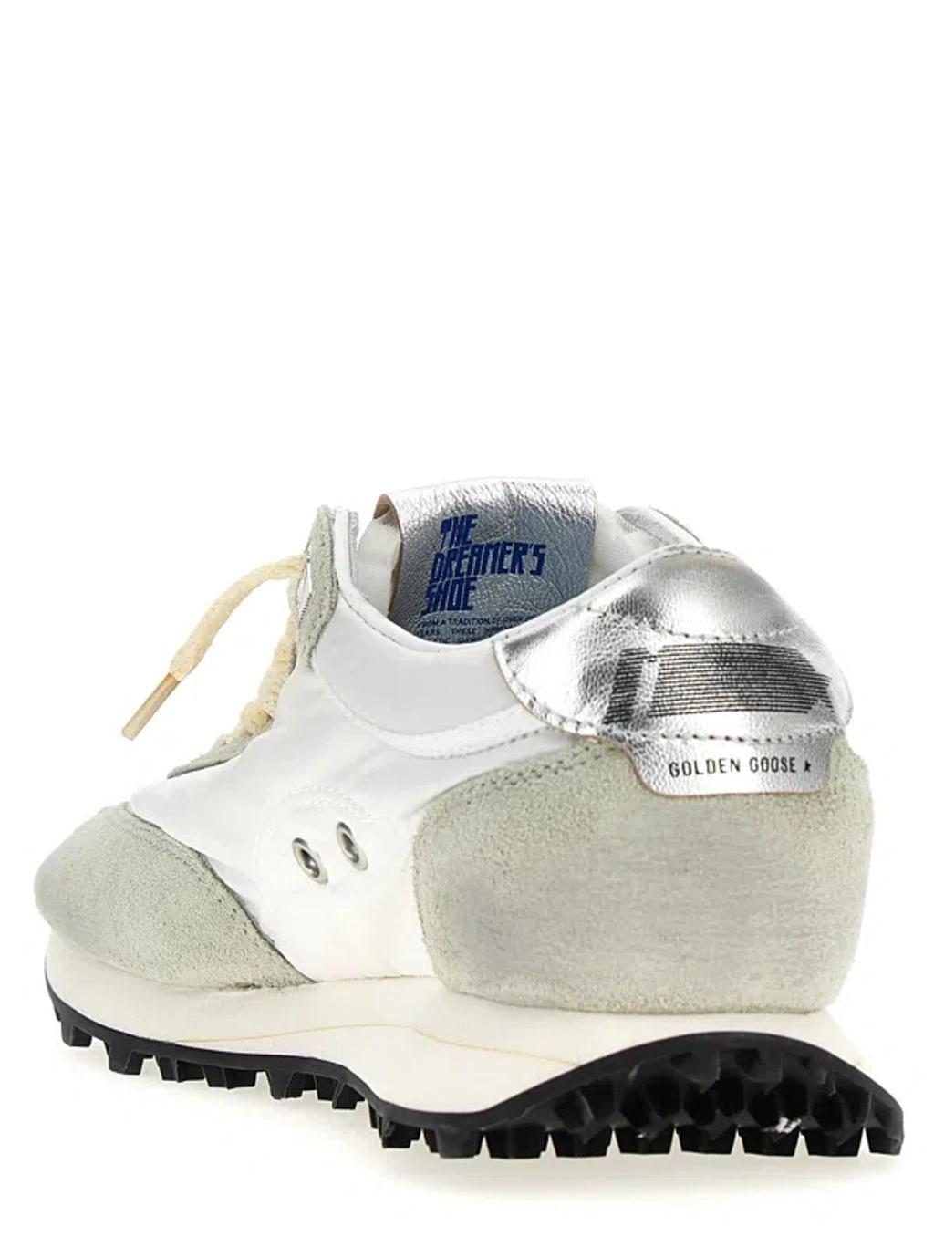 Gray & White Running Marathon M77 Sneakers Product Image