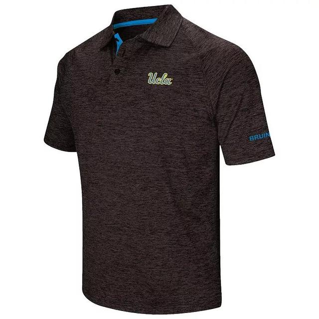 Mens Colosseum Black UCLA Bruins Down Swing Polo Product Image