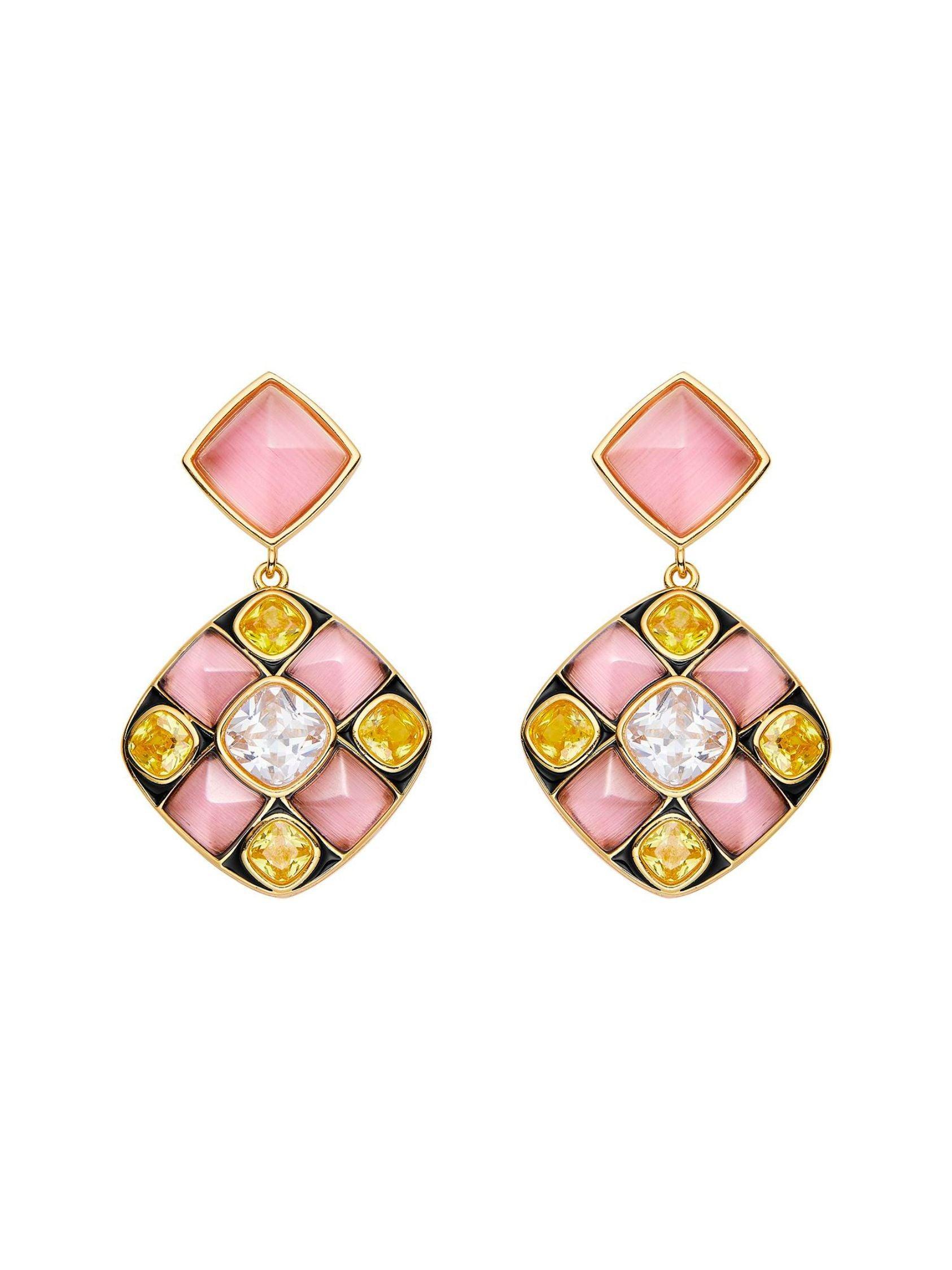 Claudia Earrings (Pink) Product Image