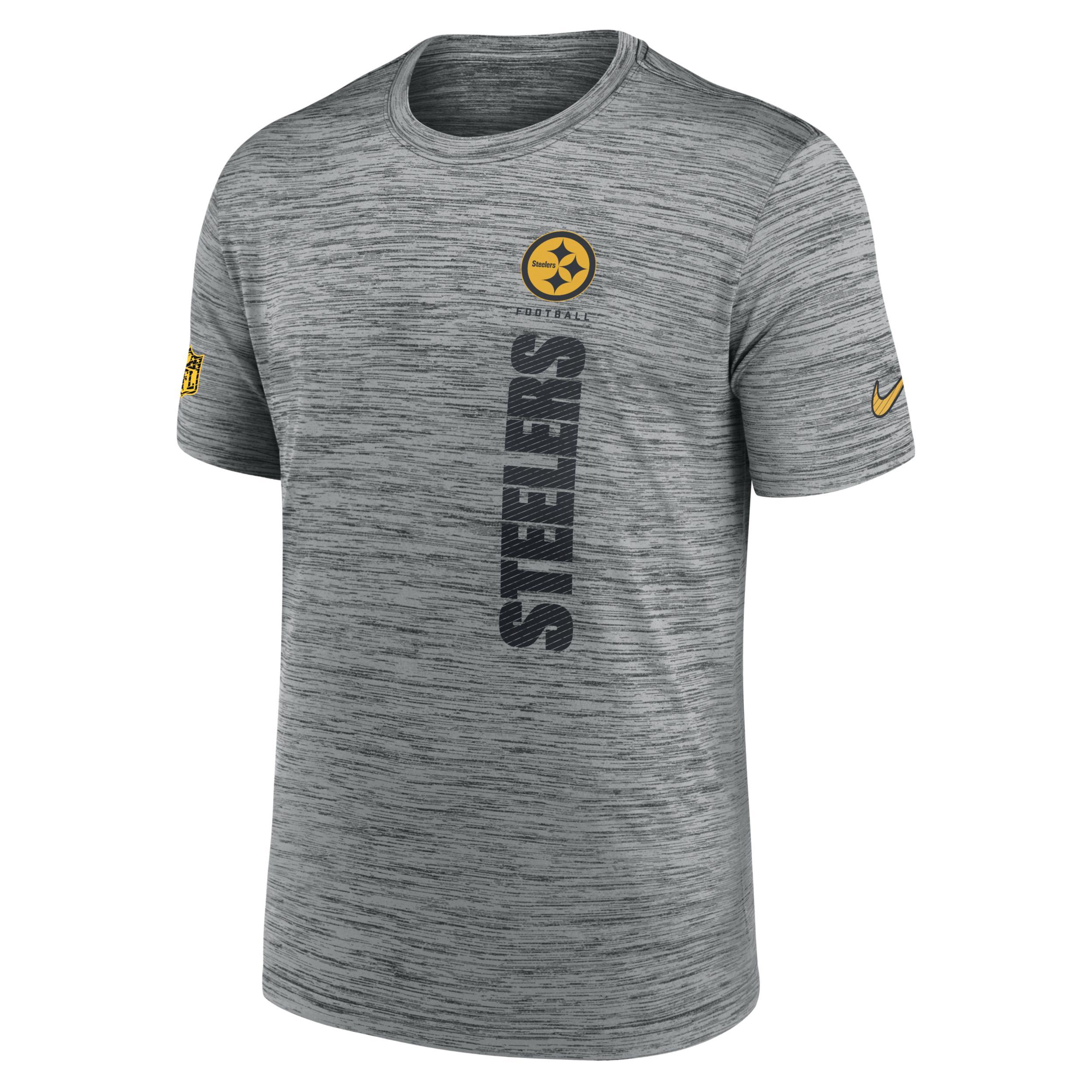 Nike Mens Gray Pittsburgh Steelers 2024 Sideline Velocity Performance T-Shirt Product Image