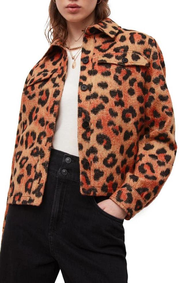 Honor Leopard Print Jacket In Brown Product Image