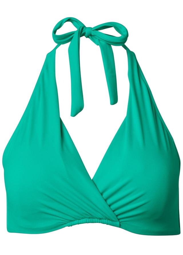 Underwire Halter Top - Royal Green Product Image