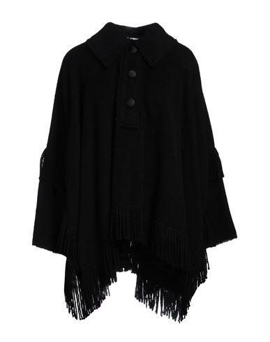 DOLCE & GABBANA Woman Cape Black Size 0 Alpaca Wool, Wool, Acrylic, Polyamide Product Image