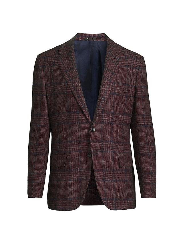 Mens Plaid Wool Sport Jacket Product Image