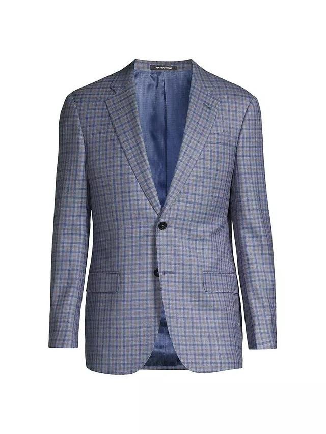 Mini Box Wool-Blend Notch-Lapel Sport Coat Product Image