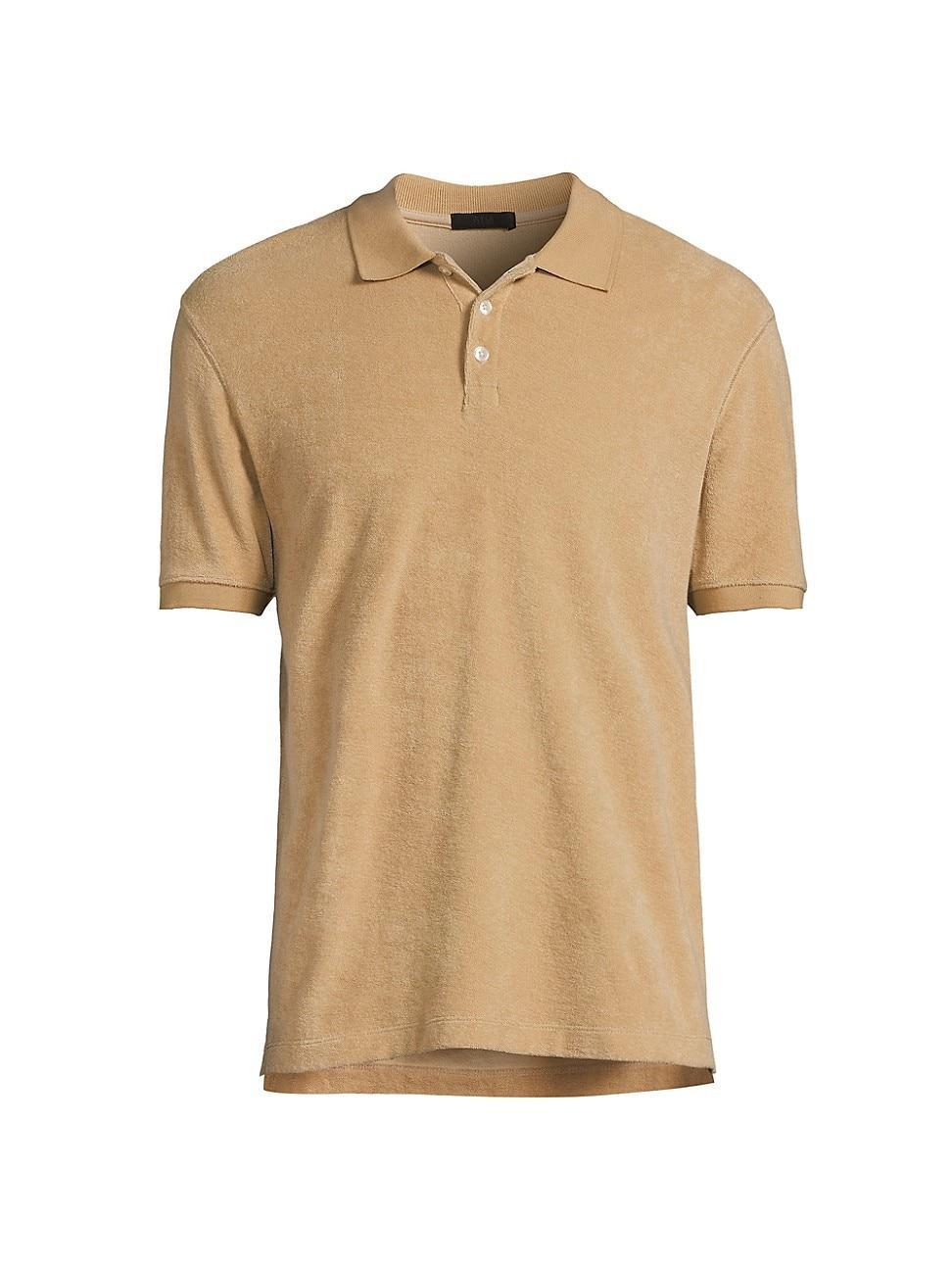 Mens Cotton Terry Polo Shirt Product Image