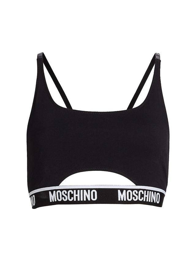 Womens Logo-Banded Sports Bra Product Image