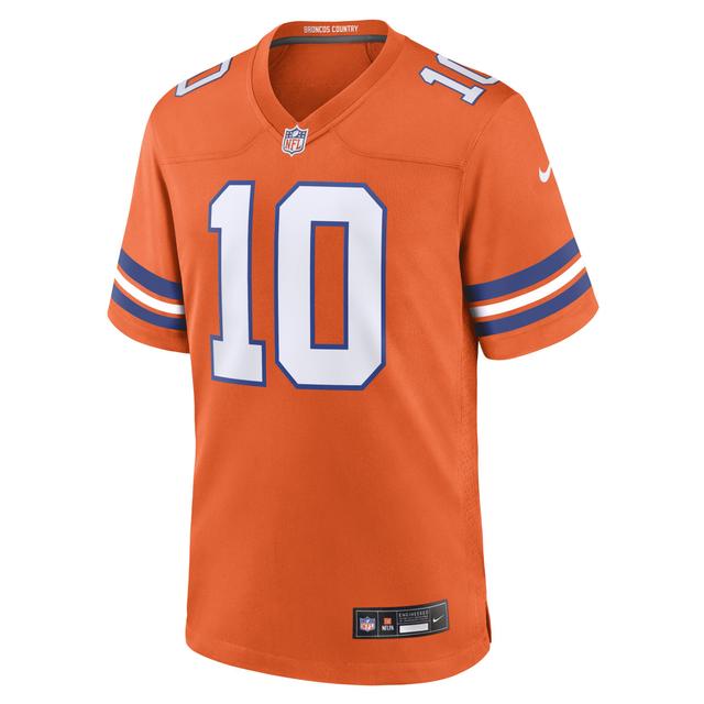 Bo Nix Denver Broncos Nike Mens NFL Game Jersey Product Image