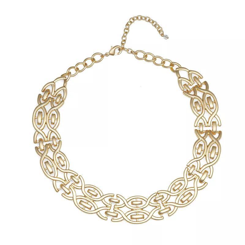 Napier Gold Tone Collar Necklace, Womens Product Image