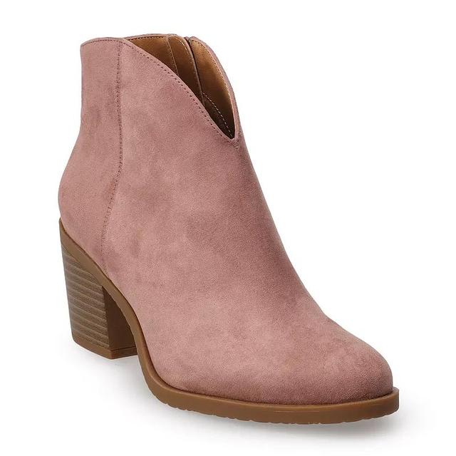 Sonoma Goods For Life Jorjaa Womens Western Cabeza Ankle Boots Product Image