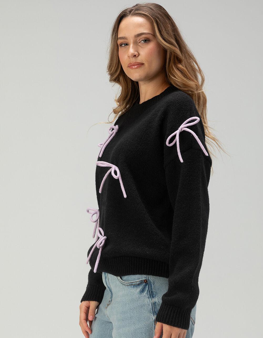 RSQ Womens Bow Detail Pullover Sweater Product Image