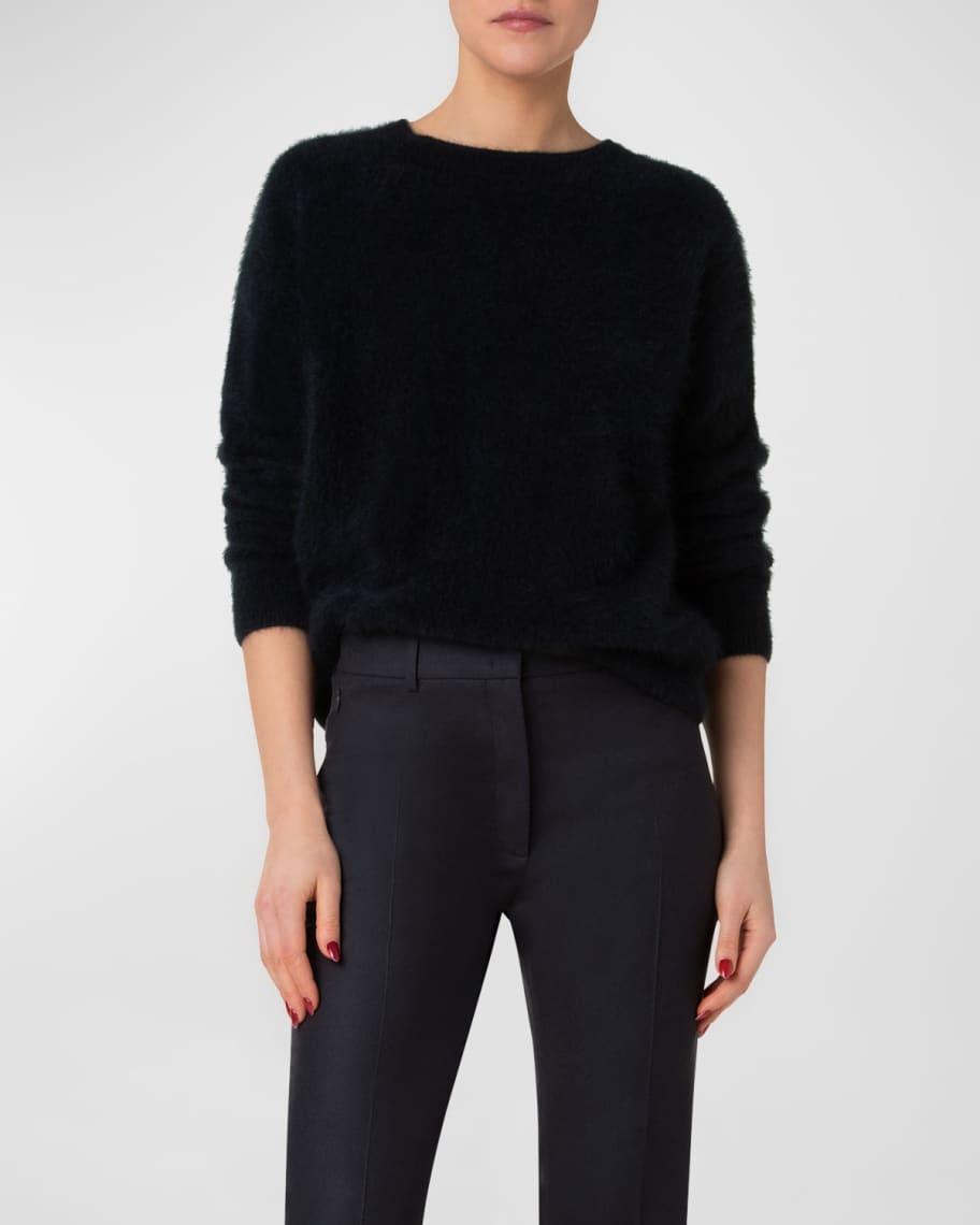 Brushed Cashmere Knit Sweater Product Image