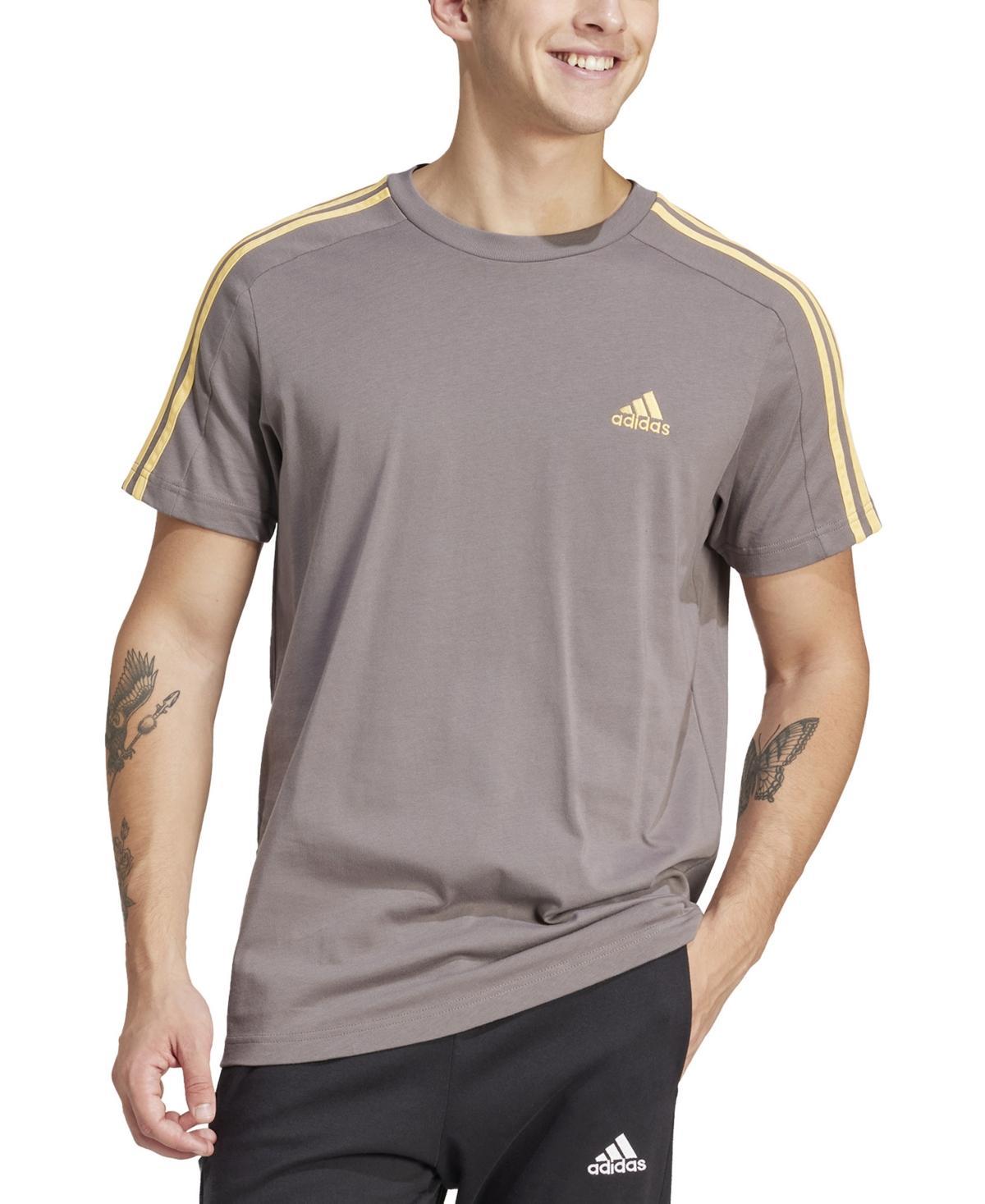 adidas Mens Essentials 3-Stripes Regular-Fit Logo Graphic T-Shirt, Regular & Big & Tall Product Image