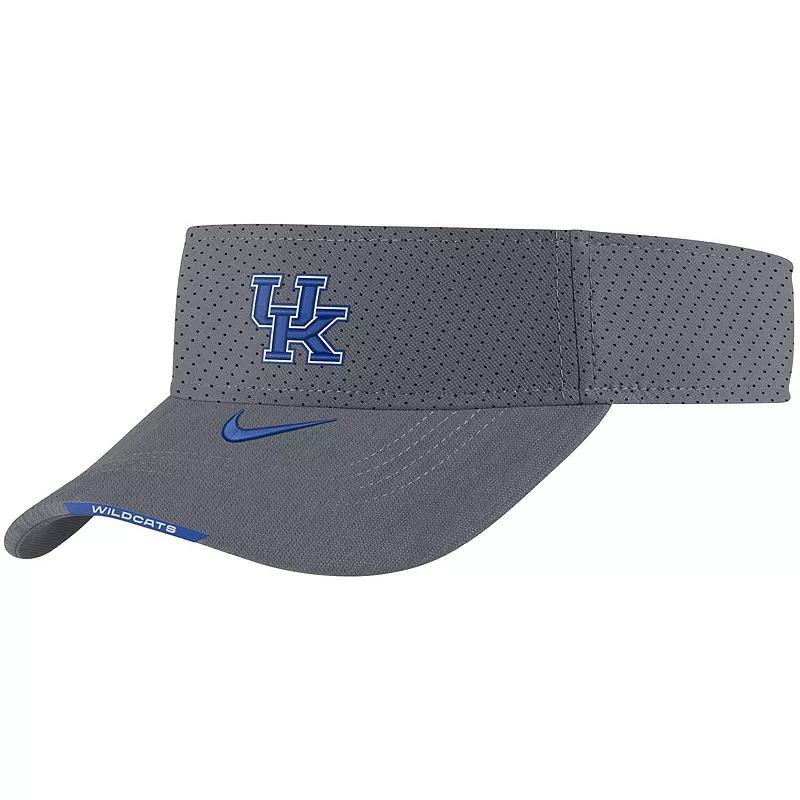 Mens Nike Gray Kentucky Wildcats 2021 Sideline Performance Visor Product Image