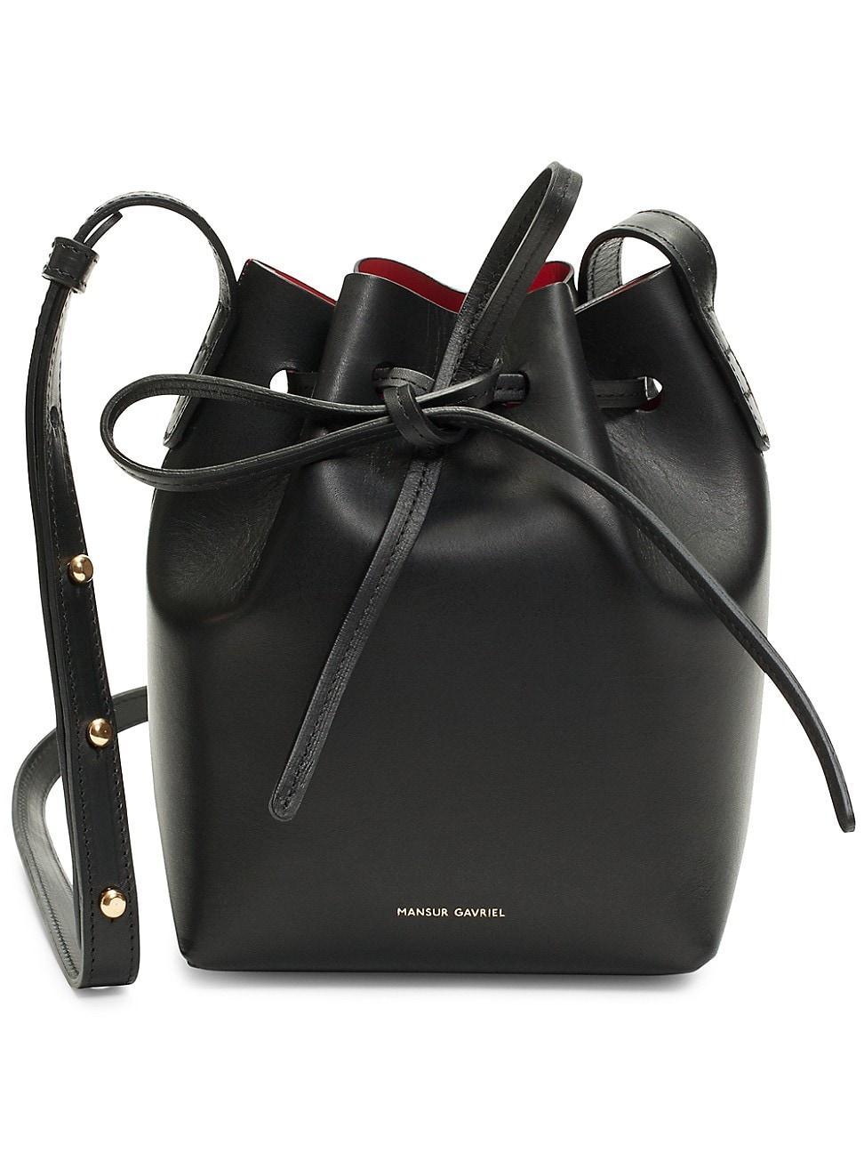 Mansur Gavriel Mini Mini Leather Bucket Bag Product Image