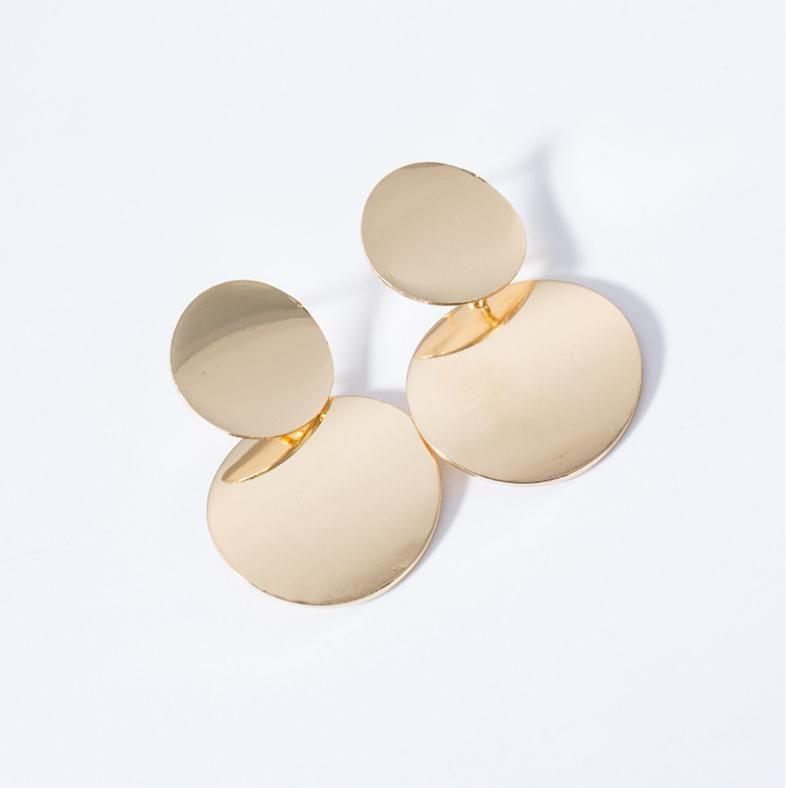 Polished Disc Drop Earring Product Image