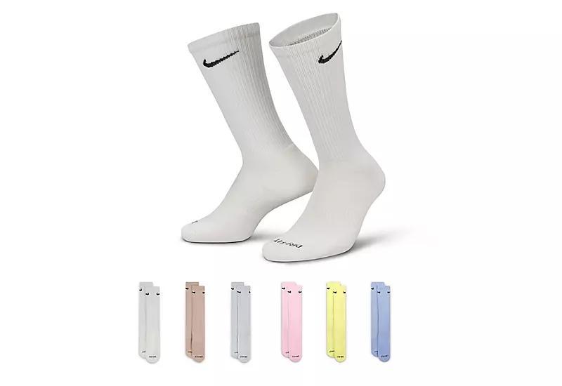 Nike Men's Everyday Plus Cushioned Pastel Crew Socks 6 Pairs Product Image