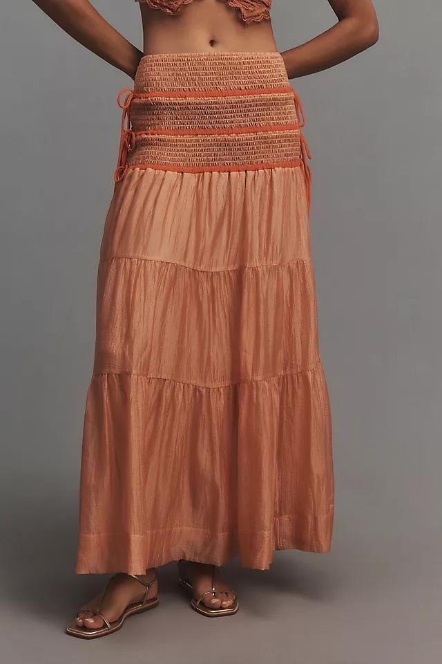 By Anthropologie Sheer Volume Maxi Skirt Product Image