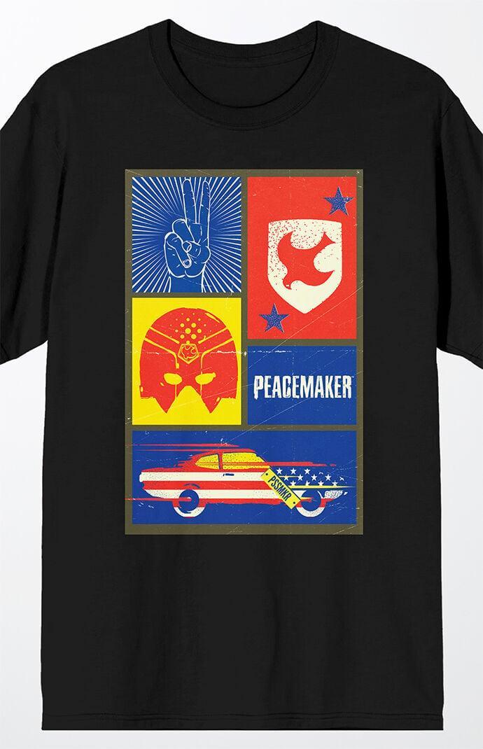 Men's Peacemaker Collage Art T-Shirt Product Image