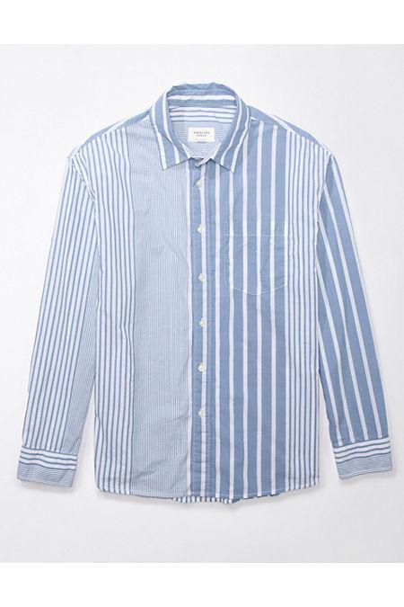 AE Everyday Poplin Striped Button-Up Shirt Men's Product Image