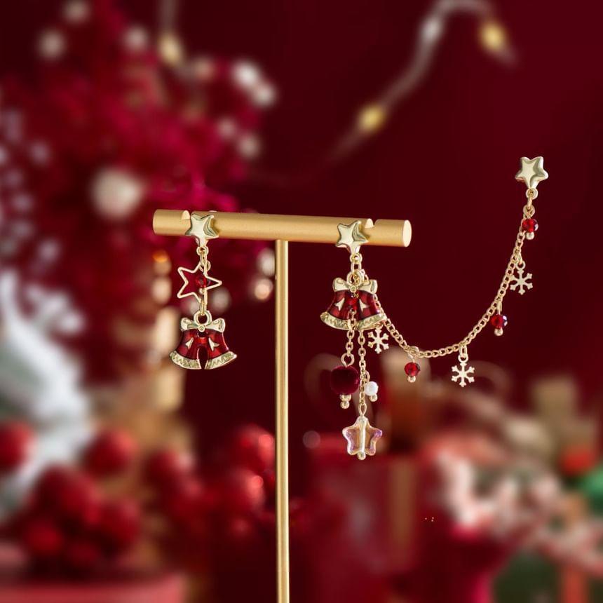 Christmas Bell Drop Earring / Clip-On Earring Product Image