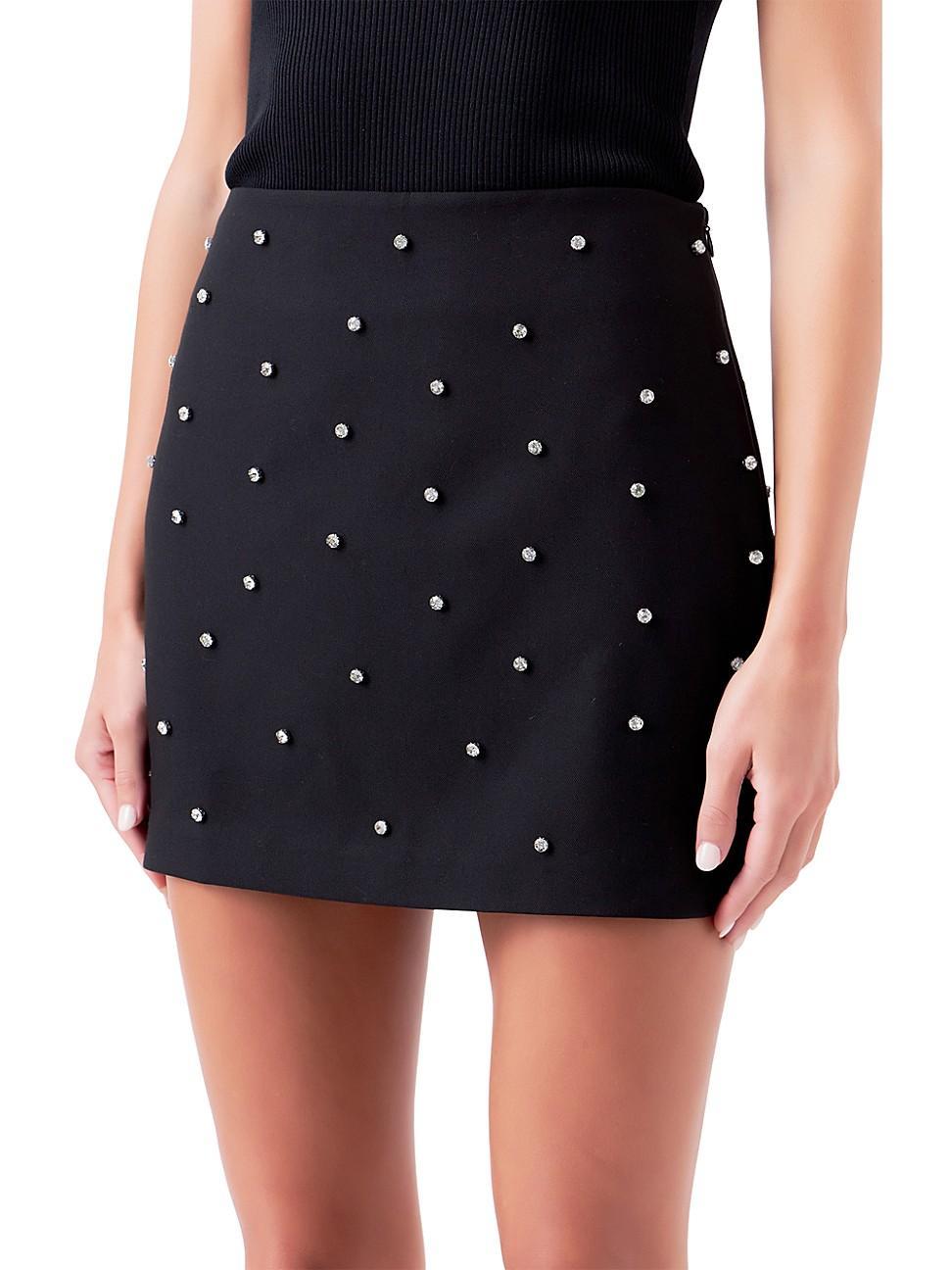 Womens Embellished Skirt Product Image