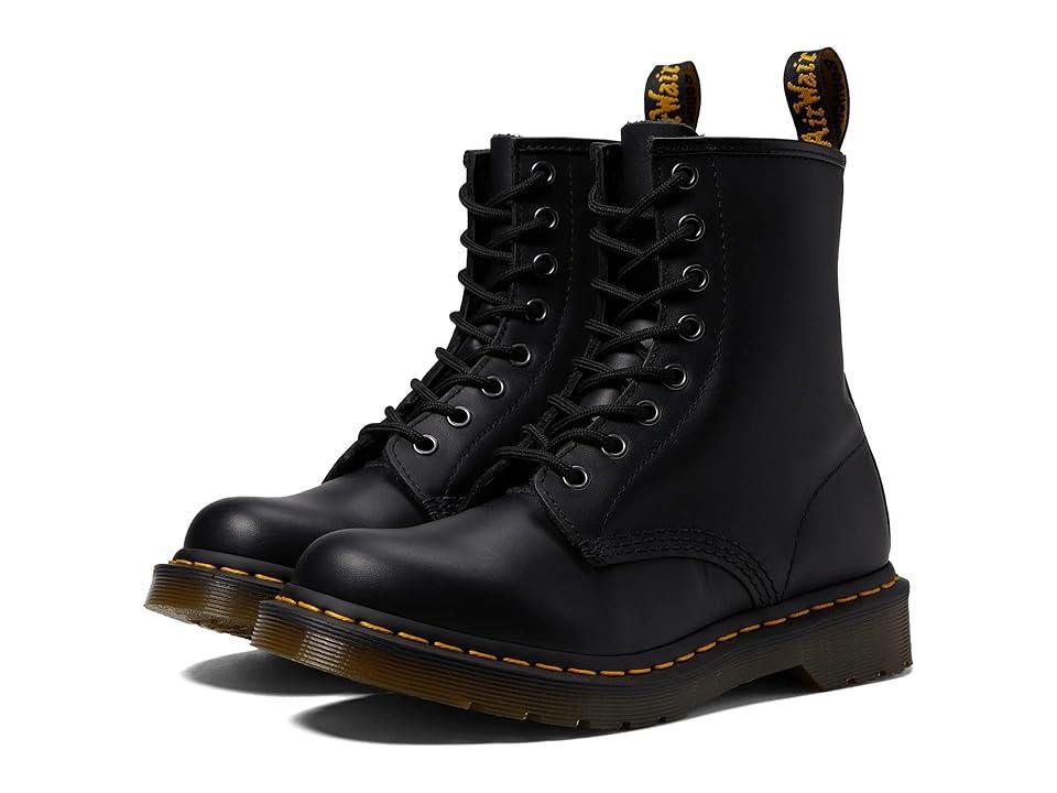 Dr. Martens Womens 1460 Black Nappa Combat Boots Product Image