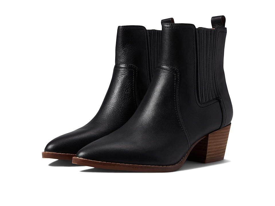 Madewell The Western Ankle Boot in Leather (True ) Women's Boots Product Image