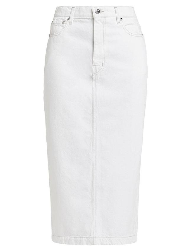 Womens Logan Cotton Midi-Skirt Product Image