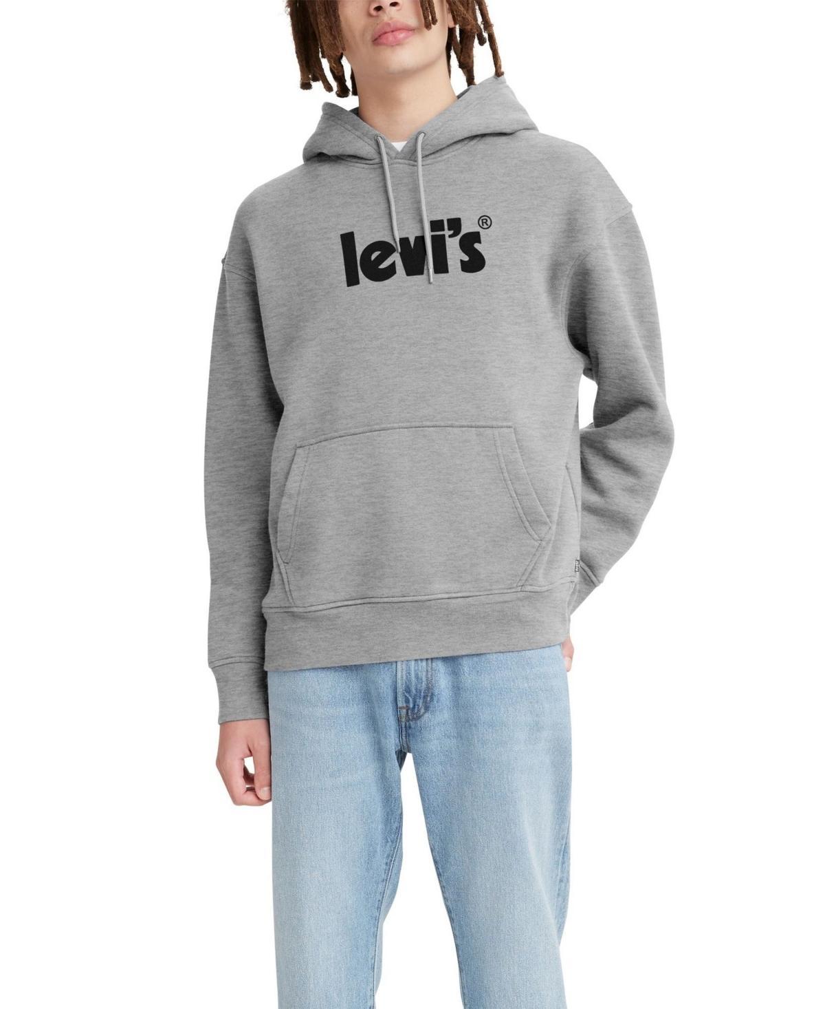 Levis Mens Relaxed Fit Poster Logo Graphic Hoodie Product Image