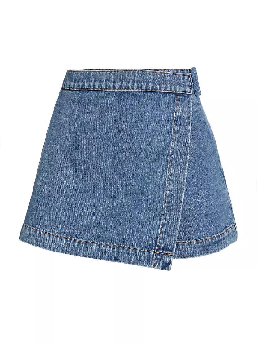 Diaz Wrap Denim Skort Product Image