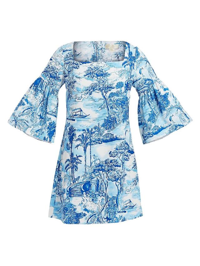 Womens Vivienne Printed Stretch Crepe Minidress Product Image