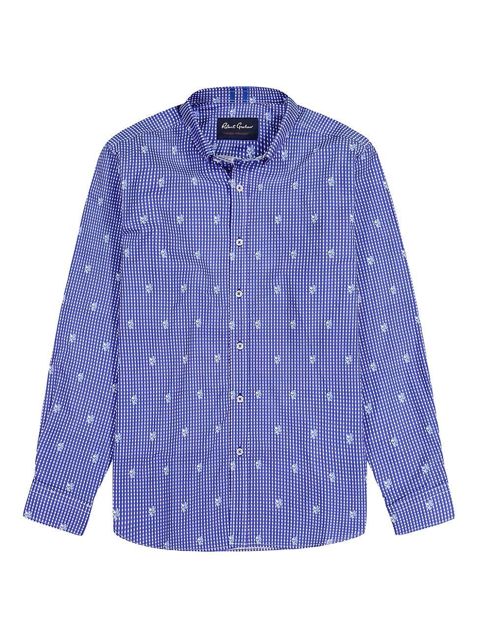 Men's Bryson Check Skulls Sport Shirt Product Image