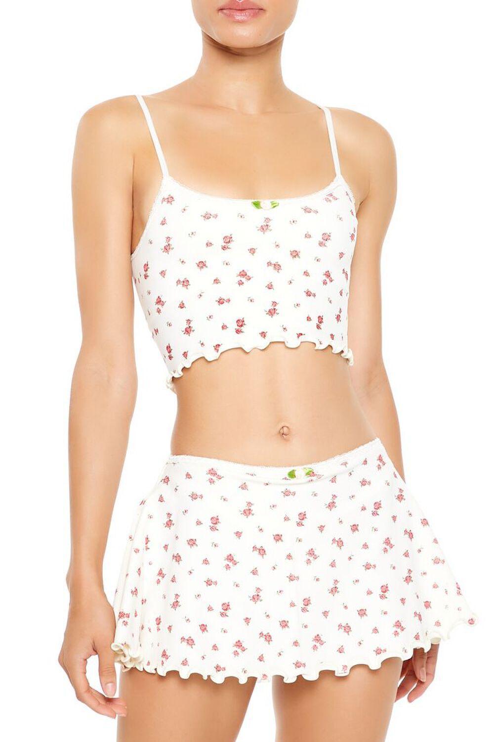 Seamless Rose Longline Bralette | Forever 21 Product Image