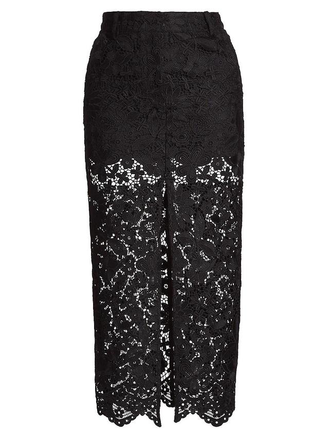 Womens Medina Guipure Lace Midi-Skirt Product Image