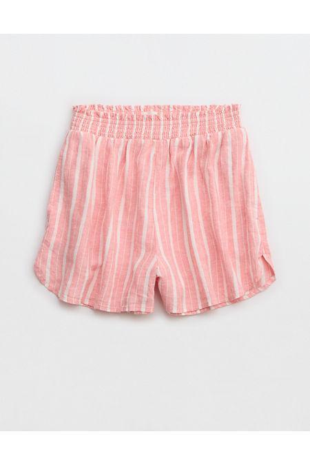 Aerie Pool-To-Party Linen Blend High Waisted Short Women's Product Image