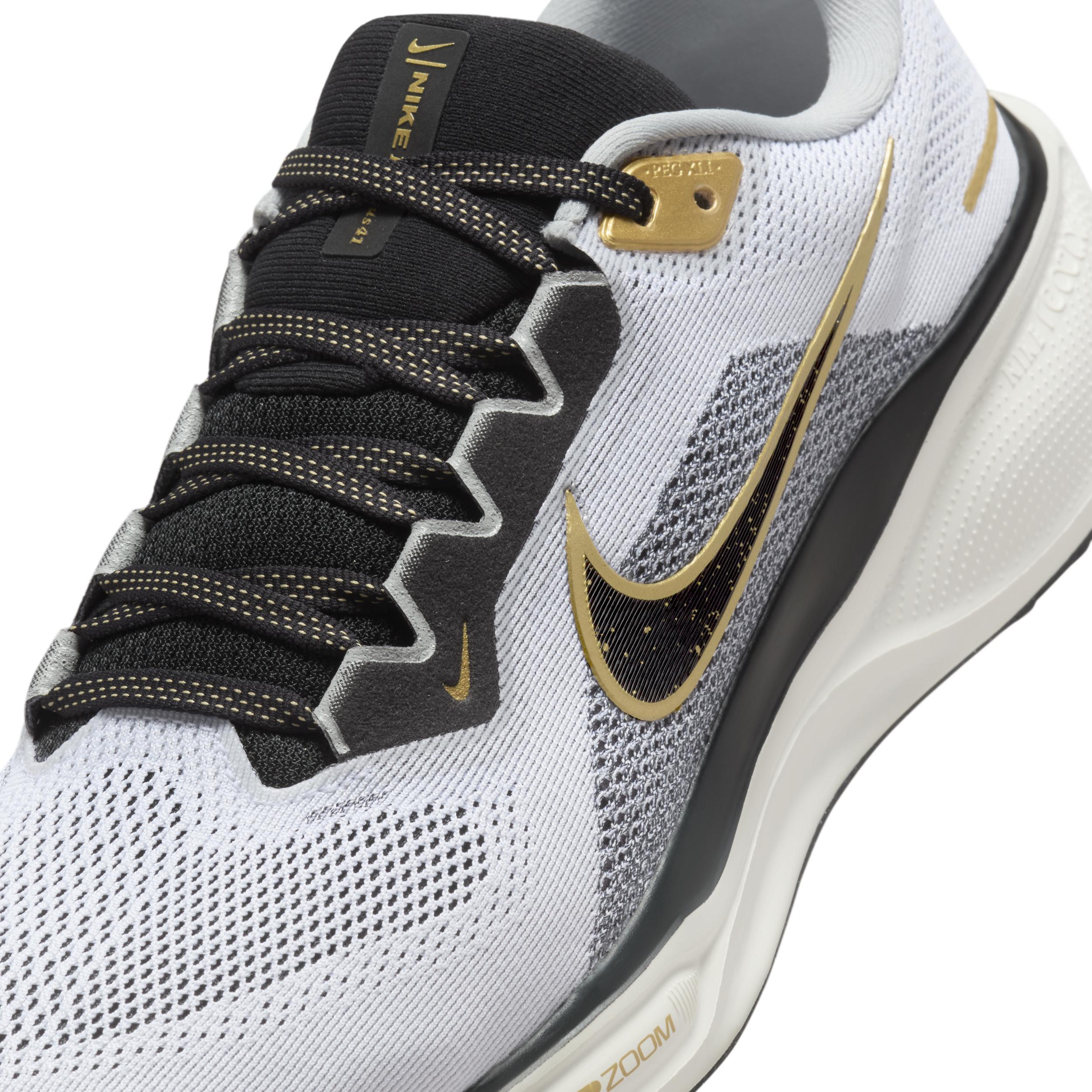 Nike Mens Nike Air Zoom Pegasus 41 - Mens Running Shoes Gold/White/Black Product Image