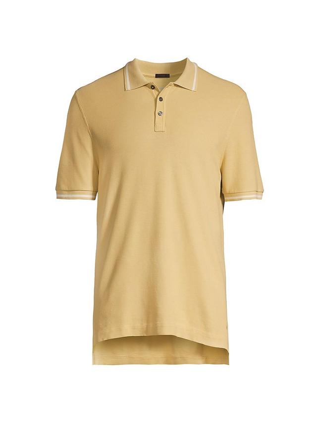 Mens Tipped Pique Polo Shirt Product Image