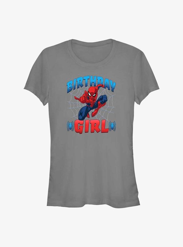 Marvel Spider-Man Web Birthday Girl Girls T-Shirt Product Image