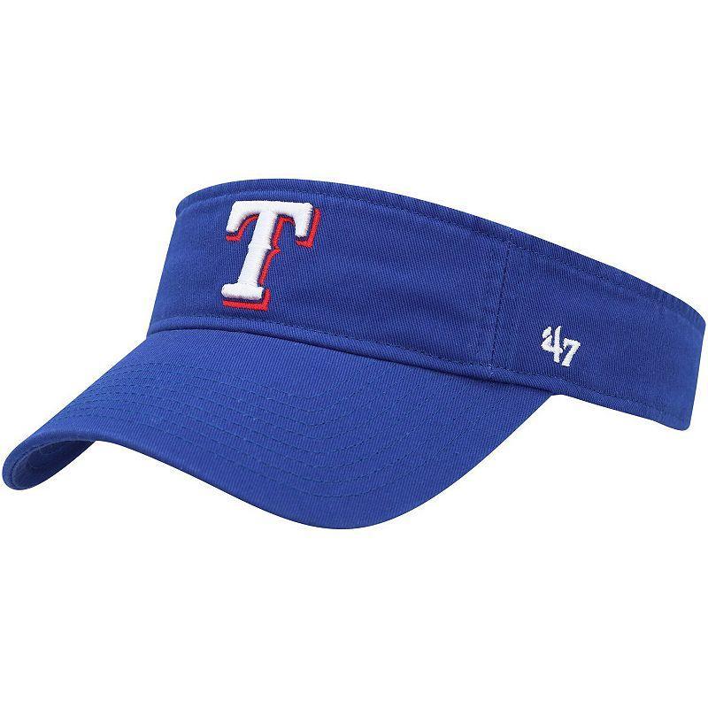 Mens 47 Royal Texas Rangers Clean Up Adjustable Visor Product Image