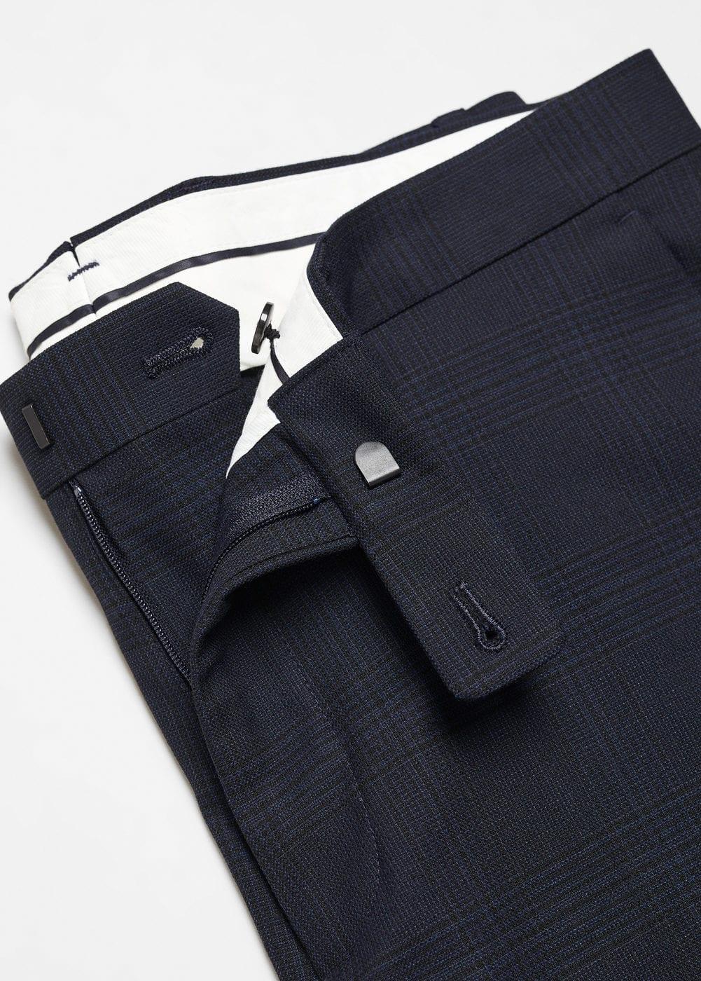 MANGO MAN - Stretch fabric super slim-fit suit pants dark navyMen Product Image