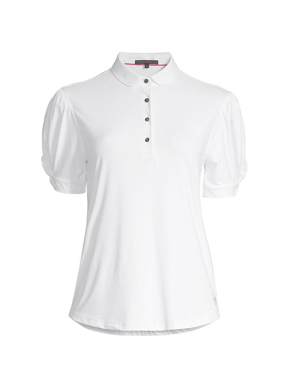 Womens Maison Puff-Sleeve Polo Product Image