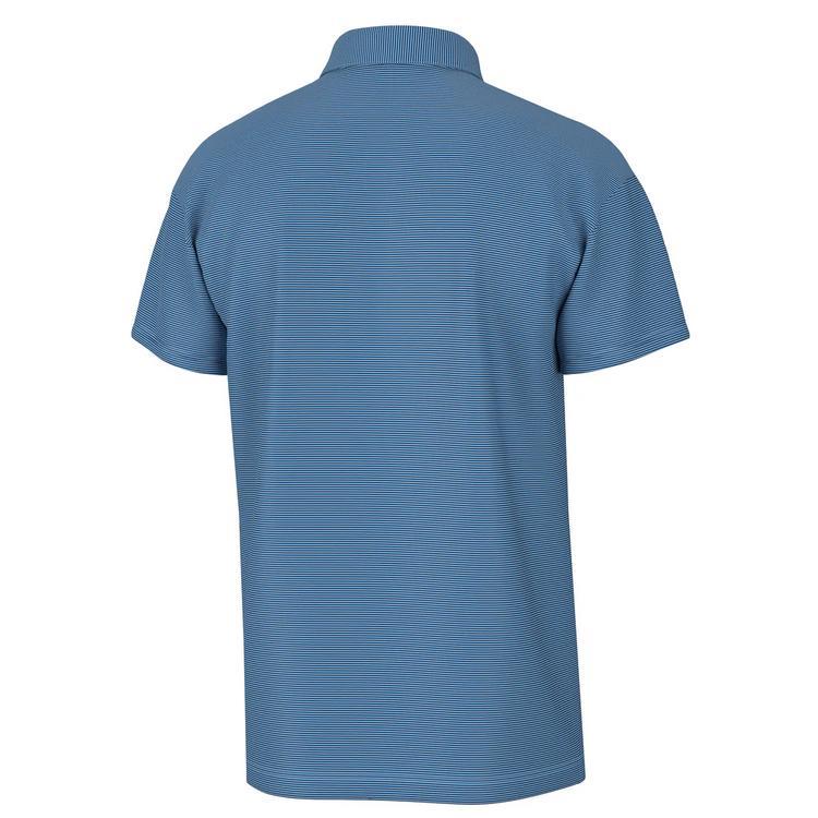 Local Boy® Men's S/S Navy.Light Blue Striped Palms Polo Shirt Product Image