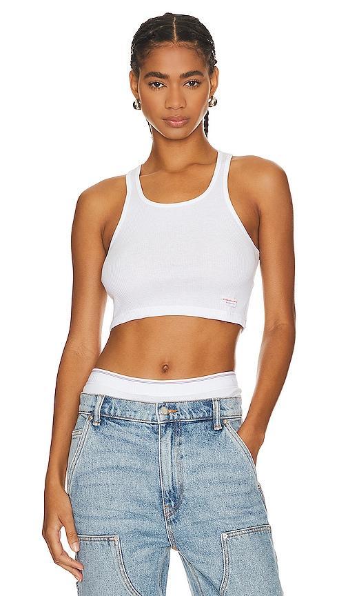 Alexander Wang Cropped Classic Racer Tank Top Product Image