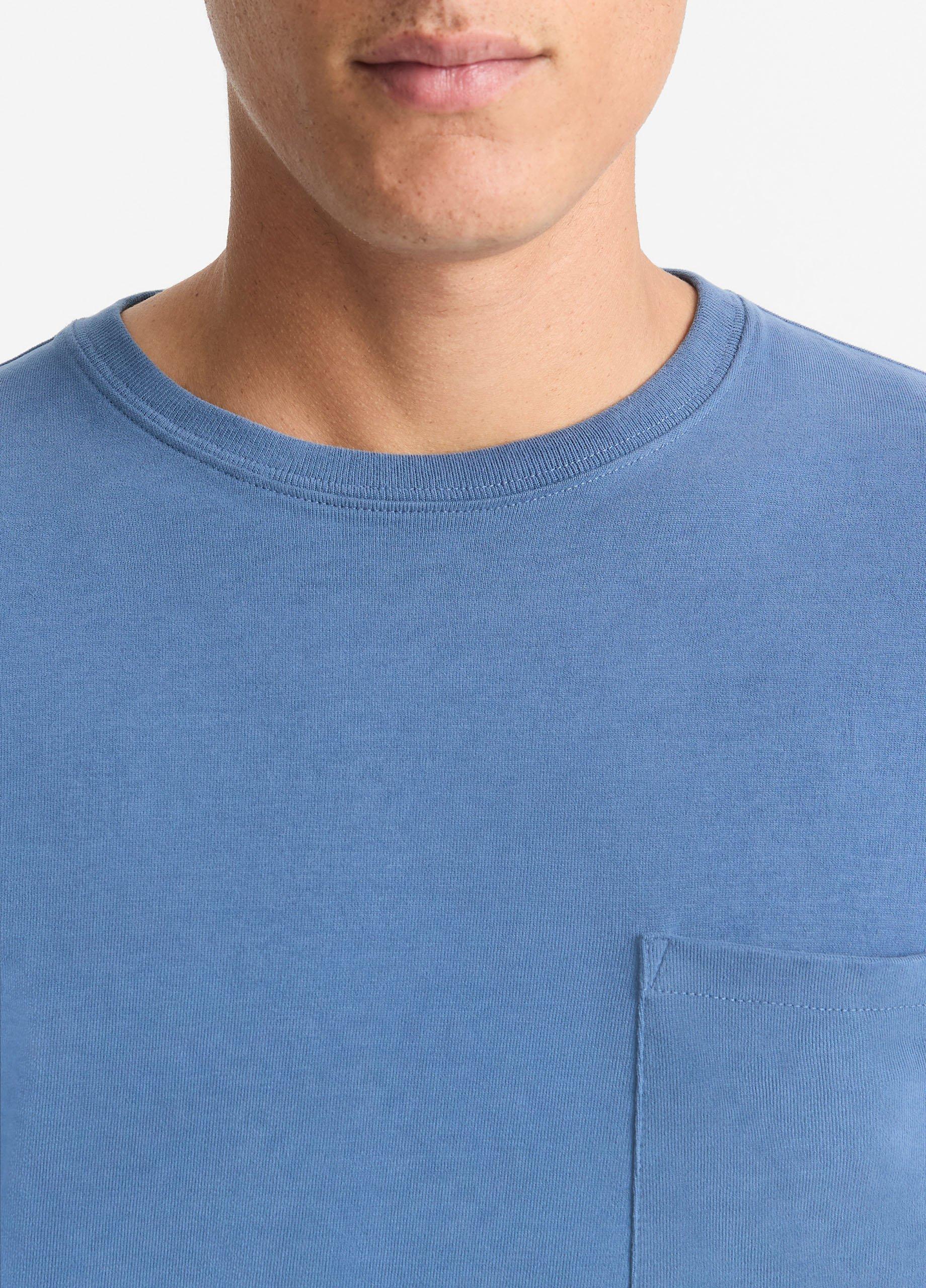 Sueded Jersey Long-Sleeve Pocket T-Shirt Product Image